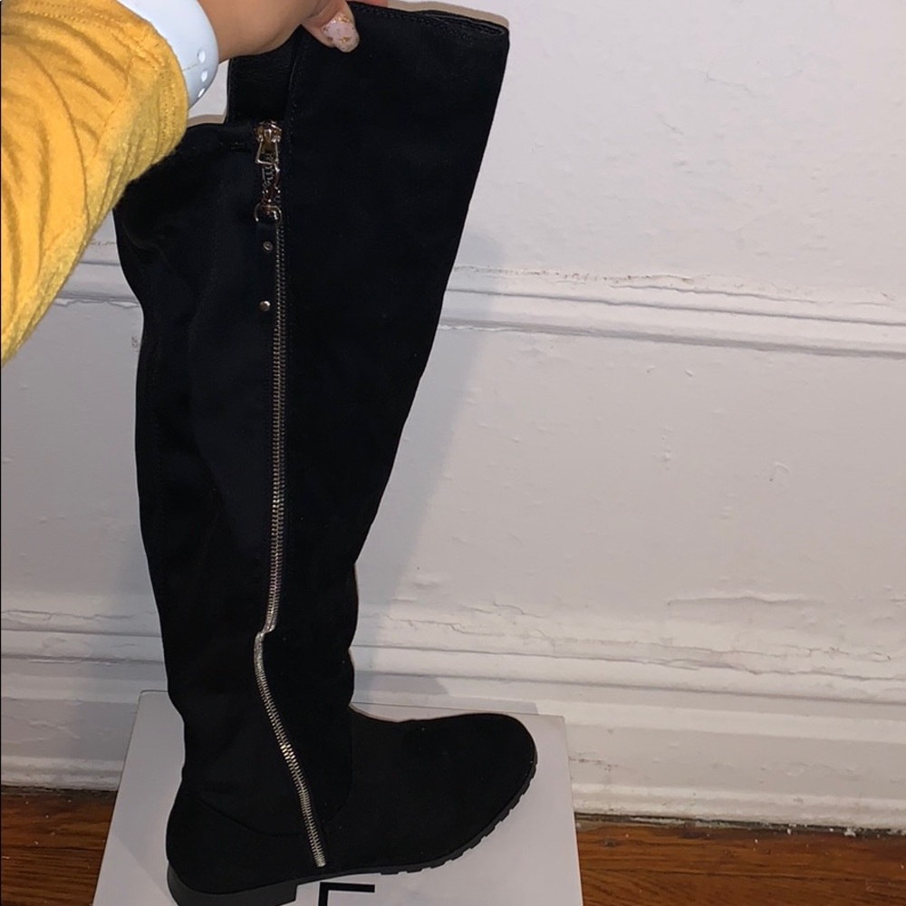 Aldo Prova Black Over the Knee Boots